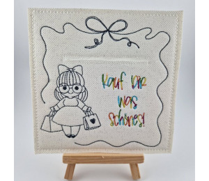 2€ ZUSATZTÜRCHEN 5. Dezember - Stickserie - 10 Geld- oder Gutscheinkartenhülle Vol. 3